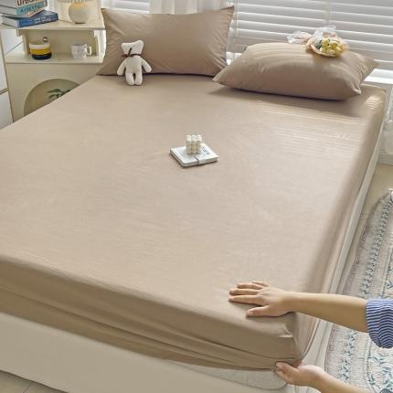 N先生 2025新款 全棉40支床笠 咖色