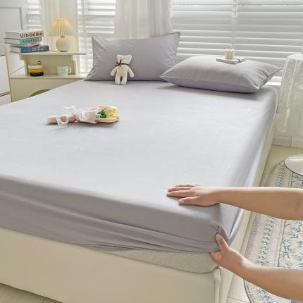 N先生 2025新款 全棉40支床笠 浅灰