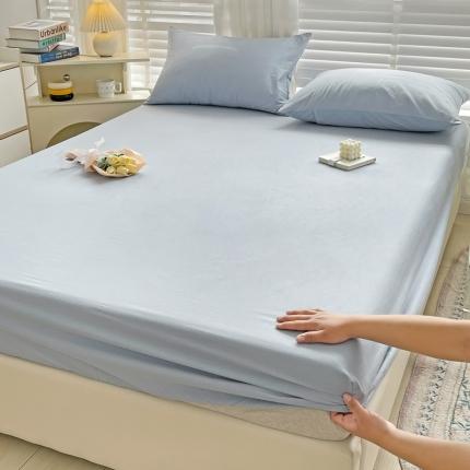 N先生 2025新款 全棉40支床笠 雾蓝