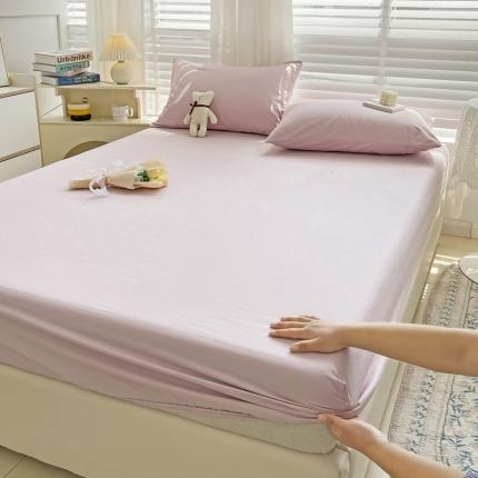 N先生 2025新款 全棉40支床笠 樱花紫