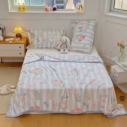 91家纺网 家纺一手货源 找家纺 （总）曼町 2025新款卡通牛奶绒320克盖毯