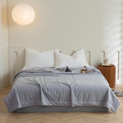 91家纺网 家纺一手货源 找家纺 (总)安莱 2023全棉色织提花海石能量纤维夏被