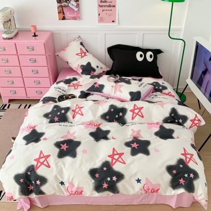 昔可  2023新款40支13372全棉四件套-甜酷少女y2k y2k星星