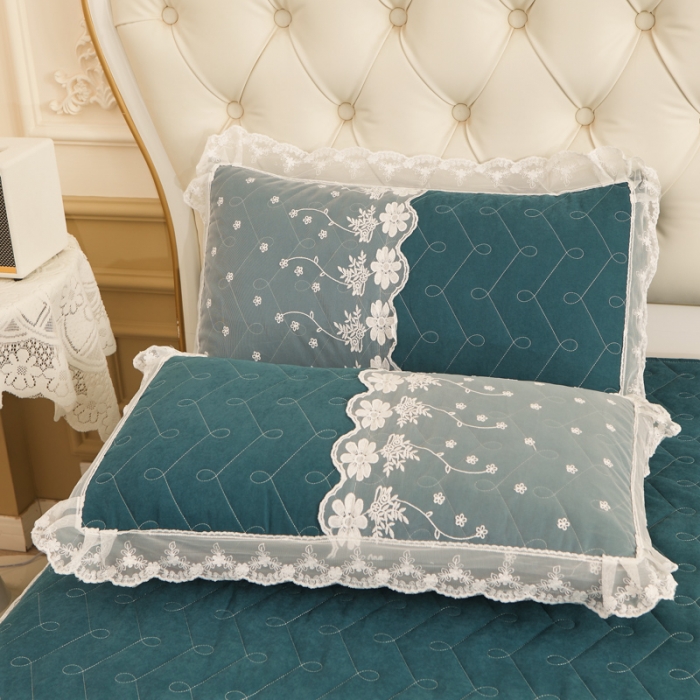 91家纺网 家纺一手货源 找家纺 恋尚 2023新款蜜桃棉夹棉床裙款四件套 花婷- 铭兰