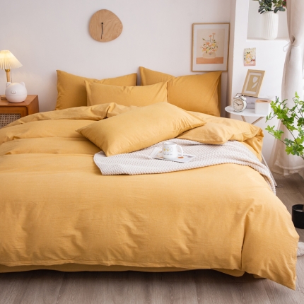 91家纺网 家纺一手货源 找家纺 （总）千姿梦 全棉色织水洗无印学生三件套纯棉单品床单被套床笠良品四件套