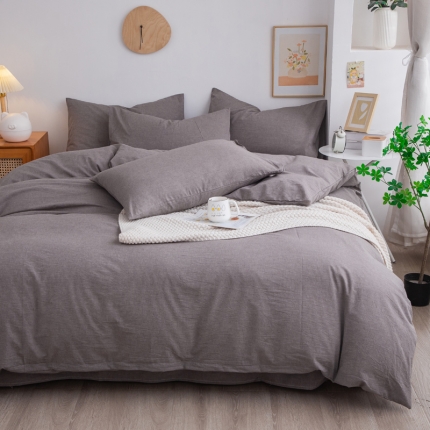 91家纺网 家纺一手货源 找家纺 （总）千姿梦 全棉色织水洗无印学生三件套纯棉单品床单被套床笠良品四件套