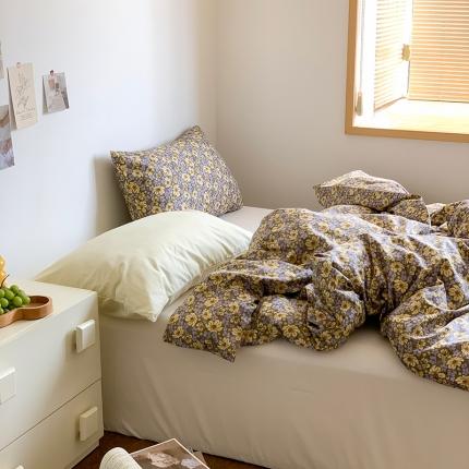 91家纺网 家纺一手货源 找家纺 （总）六巷胡同 2023新款ins韩国博主风小碎花混搭四件套