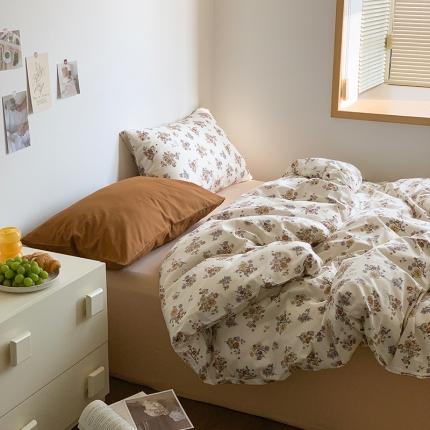 91家纺网 家纺一手货源 找家纺 （总）六巷胡同 2023新款ins韩国博主风小碎花混搭四件套