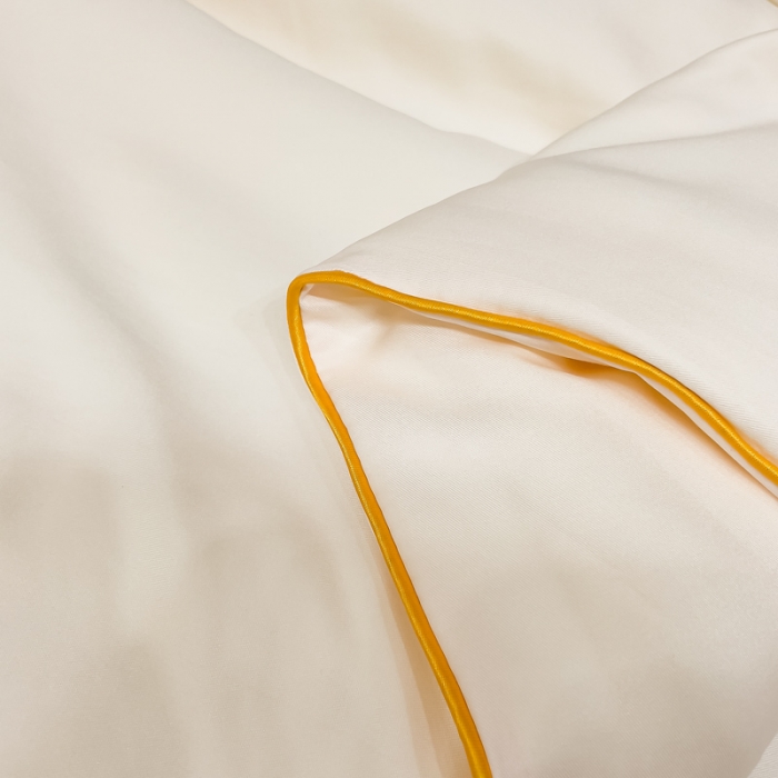 91家纺网 家纺一手货源 找家纺 创优 2025新款水洗真丝滚边夏被四件套 月光白