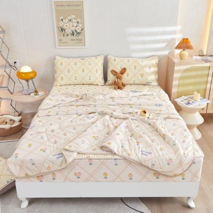 91家纺网 家纺一手货源 找家纺 推推 2025新款 凉感丝夏被 金郁满堂