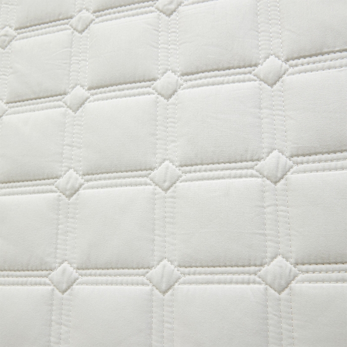 91家纺网 家纺一手货源 找家纺 给笠 2024新款全棉方格大豆夹棉床笠 全棉方格-淡雅白