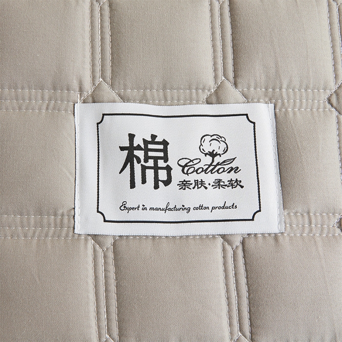 91家纺网 家纺一手货源 找家纺 给笠 2024新款全棉方格大豆夹棉床笠 全棉方格-雅灰