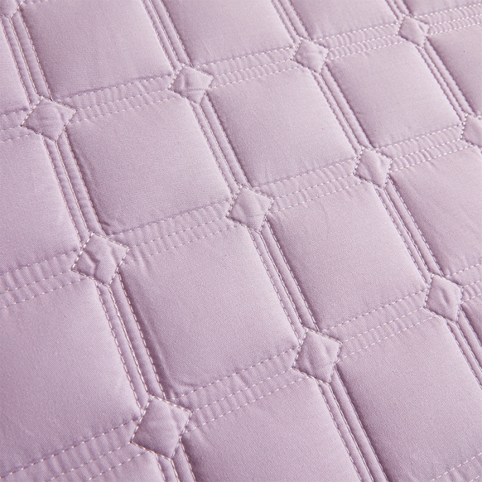 91家纺网 家纺一手货源 找家纺 给笠 2024新款全棉方格大豆夹棉床笠 全棉方格-雅雪青