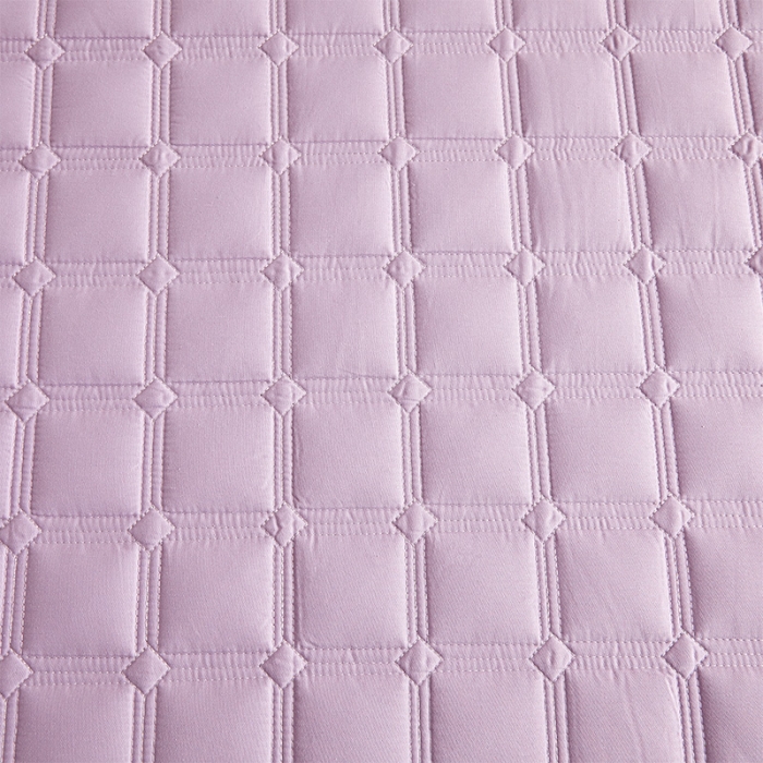 91家纺网 家纺一手货源 找家纺 给笠 2024新款全棉方格大豆夹棉床笠 全棉方格-雅雪青