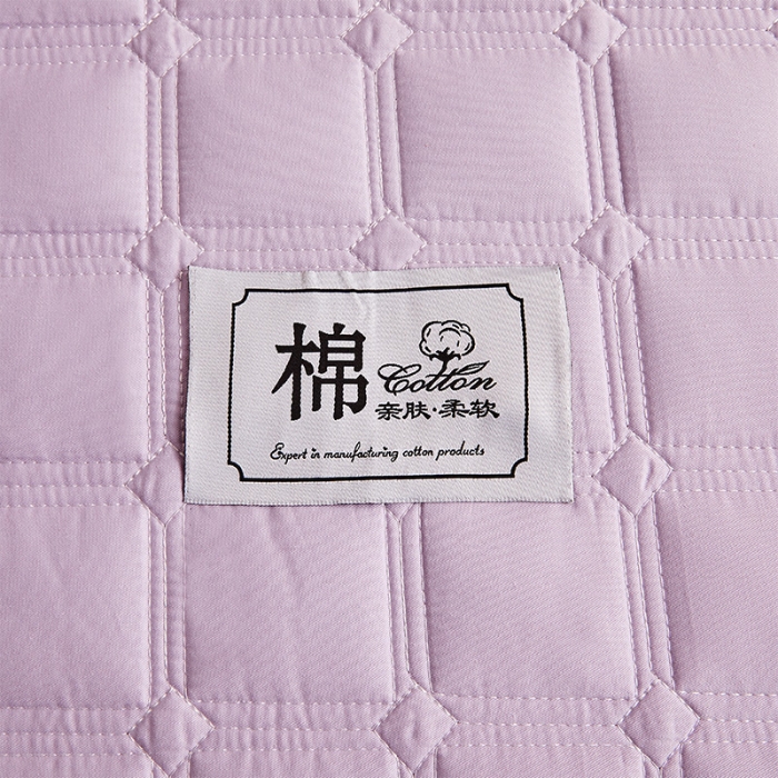 91家纺网 家纺一手货源 找家纺 给笠 2024新款全棉方格大豆夹棉床笠 全棉方格-雅雪青