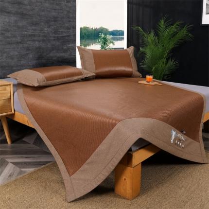 91家纺网 家纺一手货源 找家纺 yyds天然冰藤乳胶凉席可水洗可折叠藤席养生冰藤乳胶席-咖色