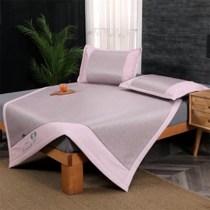 91家纺网 家纺一手货源 找家纺 yyds天然冰藤乳胶凉席可水洗可折叠藤席养生冰藤乳胶席-粉色