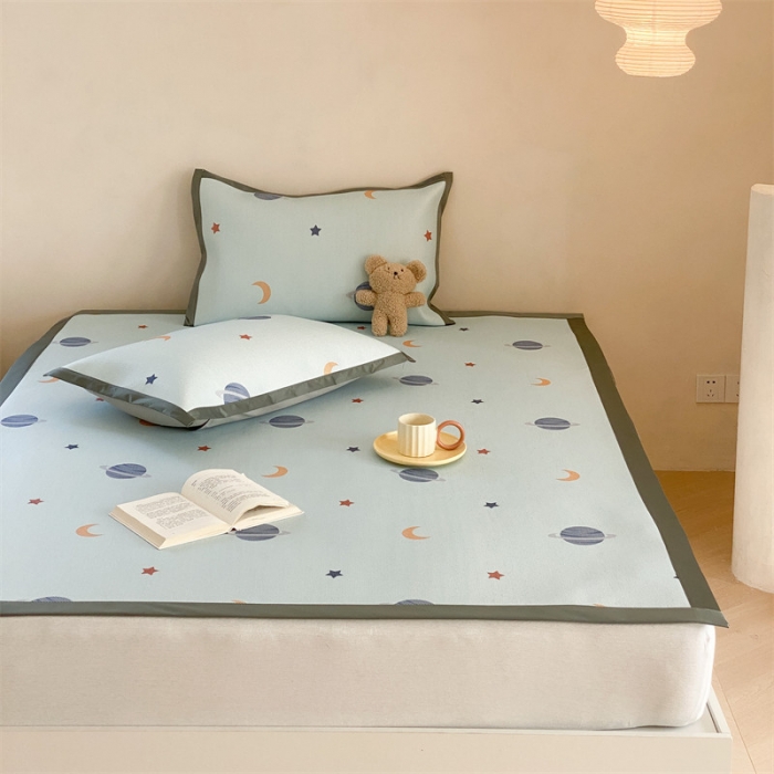 91家纺网 家纺一手货源 找家纺 三味舒屋 2025新款冰藤印花 星球