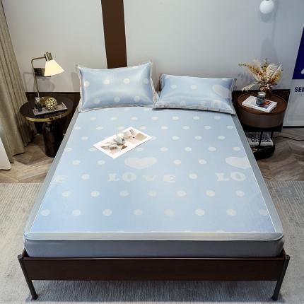 91家纺网 家纺一手货源 找家纺 （总）摩妮卡 2025新款高密碳光冰丝凉席床笠款