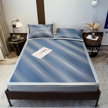 91家纺网 家纺一手货源 找家纺 （总）摩妮卡 2025新款高密碳光冰丝凉席床笠款