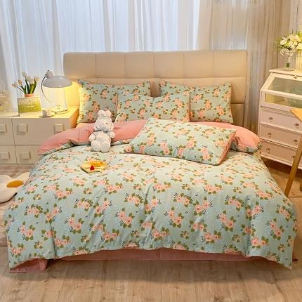 91家纺网 家纺一手货源 找家纺 （总）妖妖家纺2023新款水洗棉麻四件套