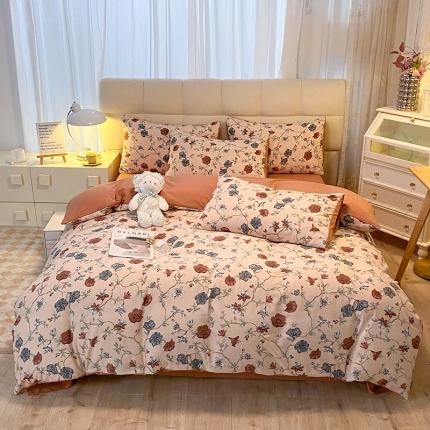 91家纺网 家纺一手货源 找家纺 （总）妖妖家纺2023新款水洗棉麻四件套