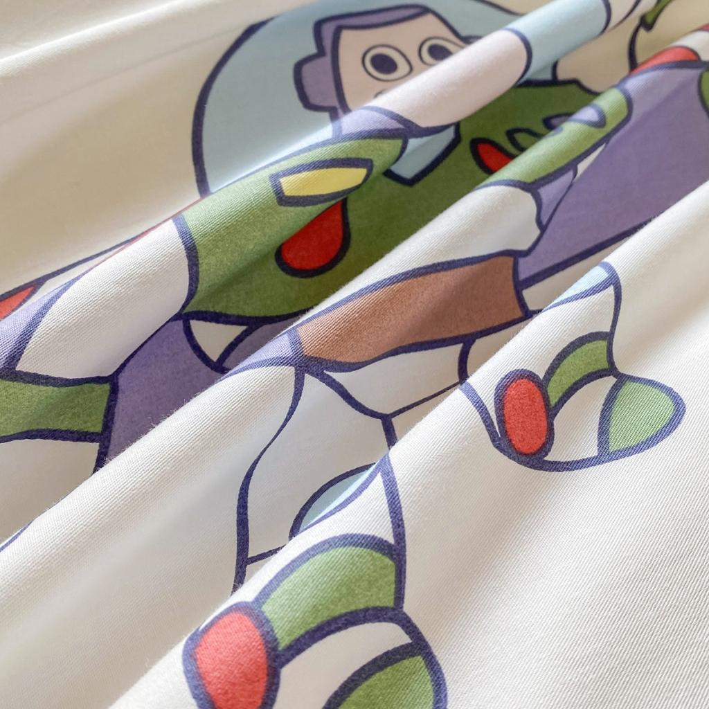 91家纺网 家纺一手货源 找家纺 柠馨 2023新款13376复古系列全棉四件套（硬包）玩具总动员