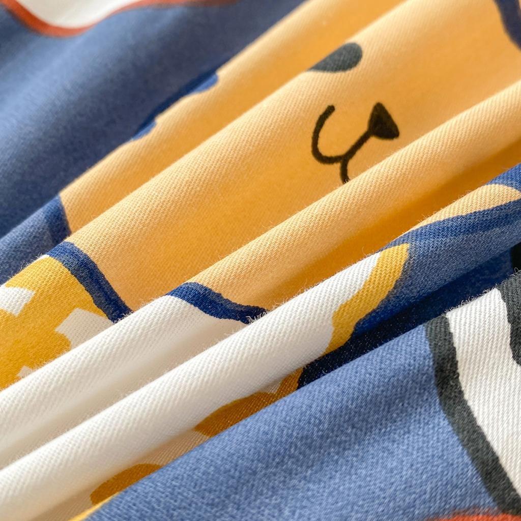 91家纺网 家纺一手货源 找家纺 柠馨 2023新款13376复古系列全棉四件套（硬包）萌萌泰哥