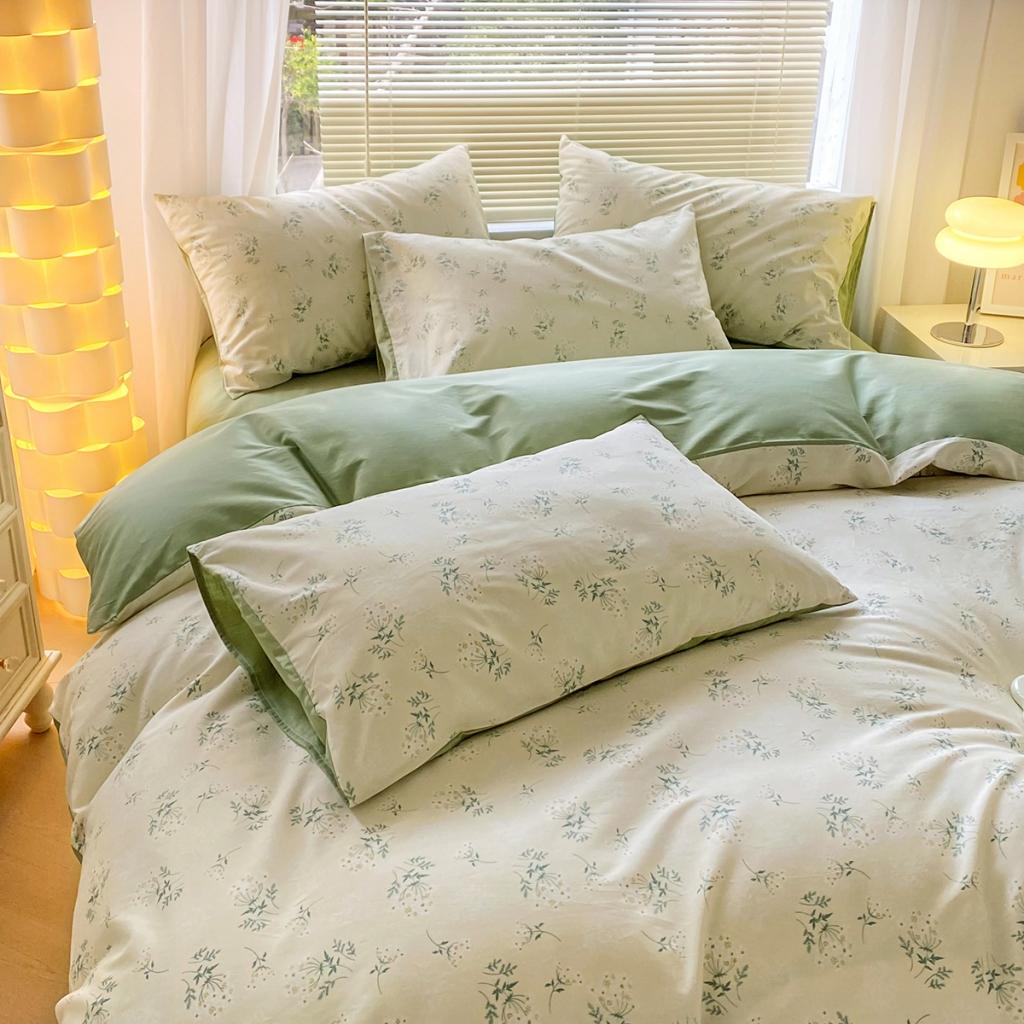 91家纺网 家纺一手货源 找家纺 柠馨 2023新款13376复古系列全棉四件套（硬包）妃子笑米