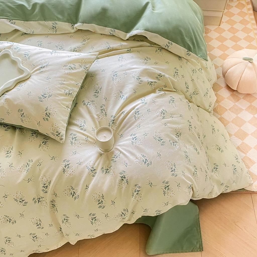 91家纺网 家纺一手货源 找家纺 柠馨 2023新款13376复古系列全棉四件套（硬包）妃子笑米