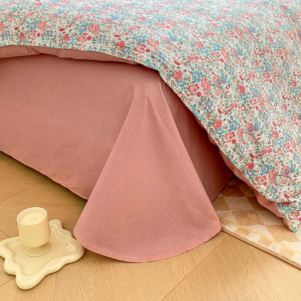 91家纺网 家纺一手货源 找家纺 柠馨 2023新款13376复古系列全棉四件套（硬包）花花世界