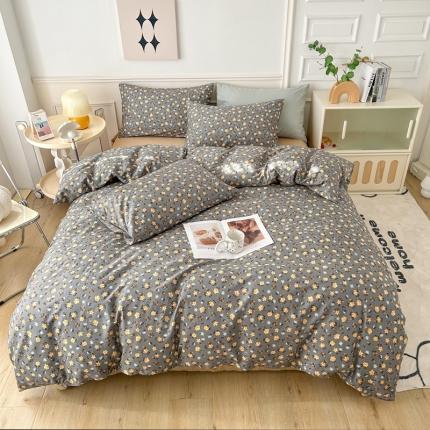 91家纺网 家纺一手货源 找家纺 柠馨 2023新款13376复古系列全棉四件套（硬包）木棉