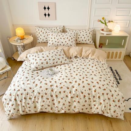 柠馨 2023新款13376复古系列全棉四件套（硬包）清颜