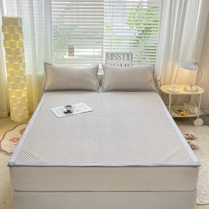 91家纺网 家纺一手货源 找家纺 （总）源舍 2024新款 A类冰豆豆床单款凉席【有质检报告】