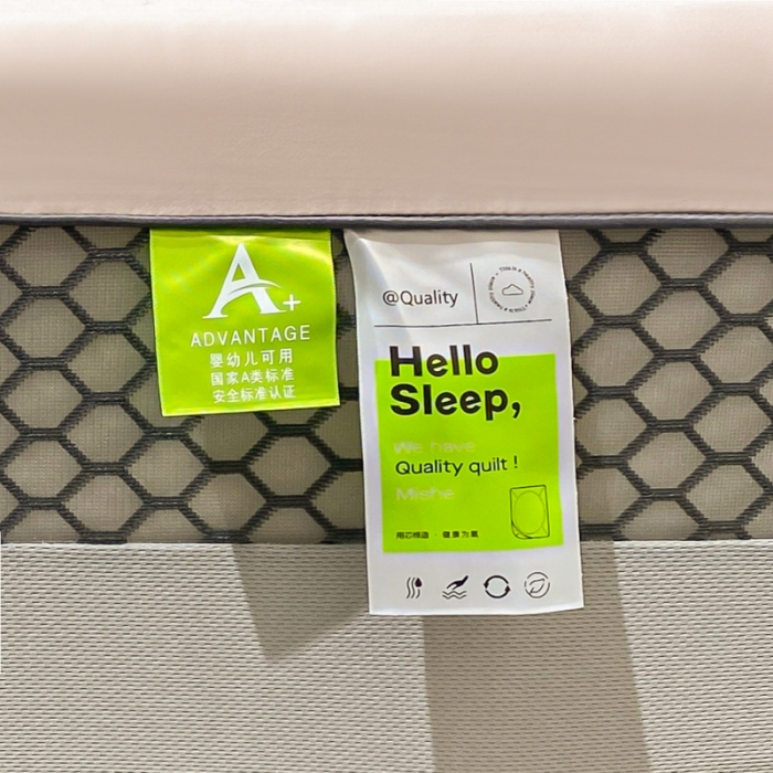 91家纺网 家纺一手货源 找家纺 A类透气50支贡缎高支床笠三件套单件纯棉床罩床垫防滑保护罩 路易斯-粉末白