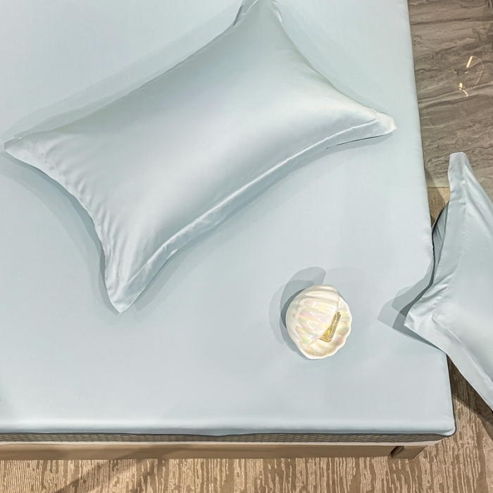 91家纺网 家纺一手货源 找家纺 A类透气50支贡缎高支床笠三件套单件纯棉床罩床垫防滑保护罩 路易斯-郁兰