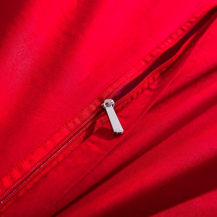 91家纺网 家纺一手货源 找家纺 慕她婚庆四件套大红色大花结婚全棉纯棉刺绣花多件套直播 皇室婚嫁