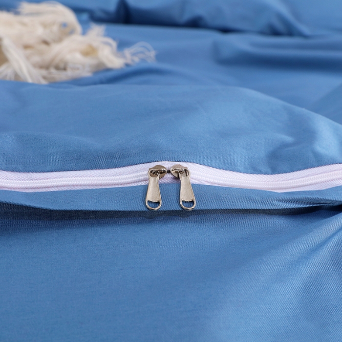 91家纺网 家纺一手货源 找家纺 慕她婚庆四件套大红色结婚全棉纯棉刺绣花多件套直播 花香蝶舞蓝灰