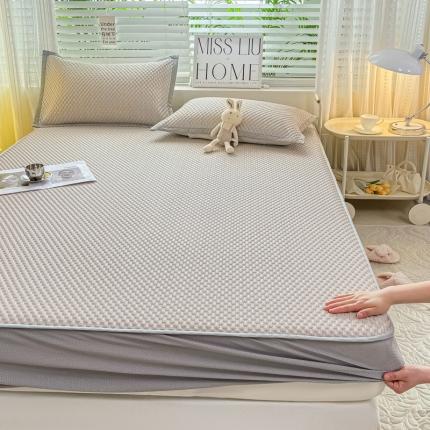 91家纺网 家纺一手货源 找家纺 （总）源舍 2024新款 A类冰豆豆床笠款凉席【有质检报告】