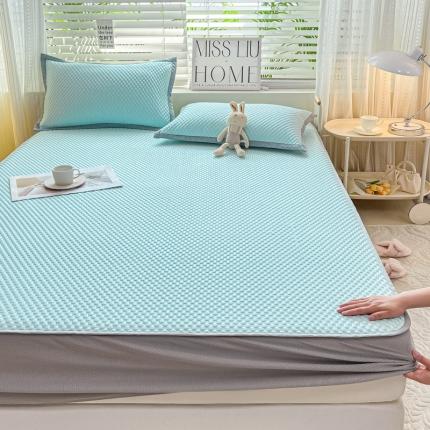 91家纺网 家纺一手货源 找家纺 （总）源舍 2024新款 A类冰豆豆床笠款凉席【有质检报告】