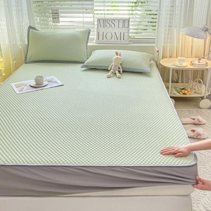 91家纺网 家纺一手货源 找家纺 （总）源舍 2024新款 A类冰豆豆床笠款凉席【有质检报告】