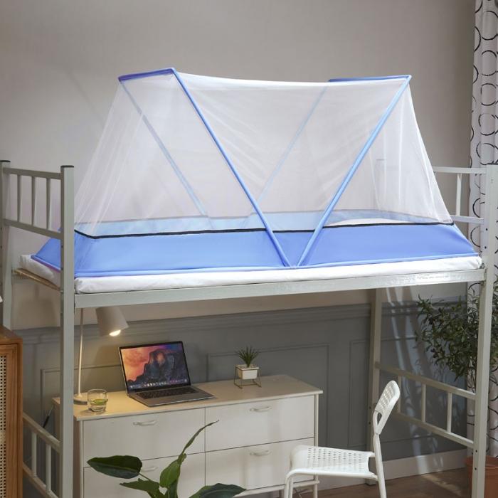 91家纺网 家纺一手货源 找家纺 2024网红折叠款蚊帐学生宿舍上下铺蚊帐童年