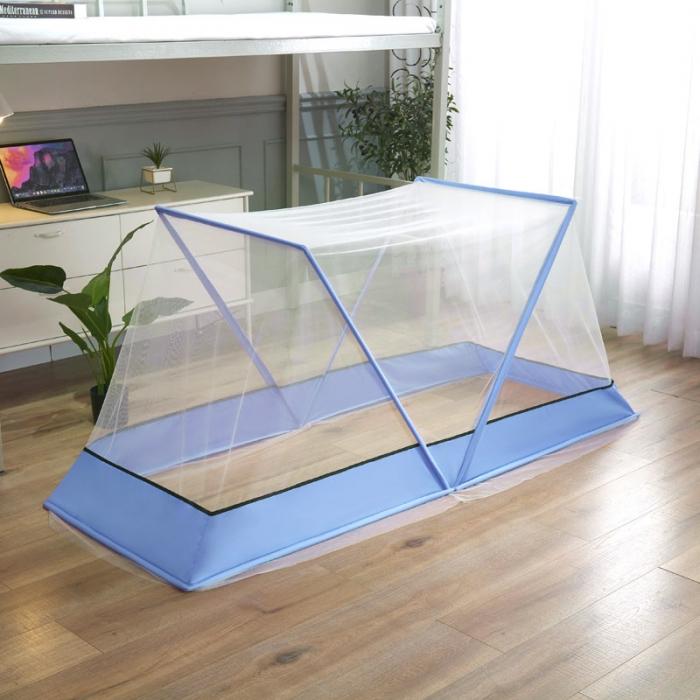 91家纺网 家纺一手货源 找家纺 2024网红折叠款蚊帐学生宿舍上下铺蚊帐童年