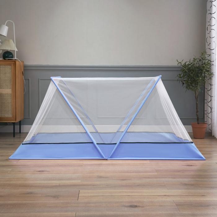 91家纺网 家纺一手货源 找家纺 2024网红折叠款蚊帐学生宿舍上下铺蚊帐童年