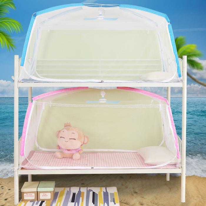 91家纺网 家纺一手货源 找家纺 2024新款童话学生蒙古包蚊帐学生宿舍上下铺蚊帐