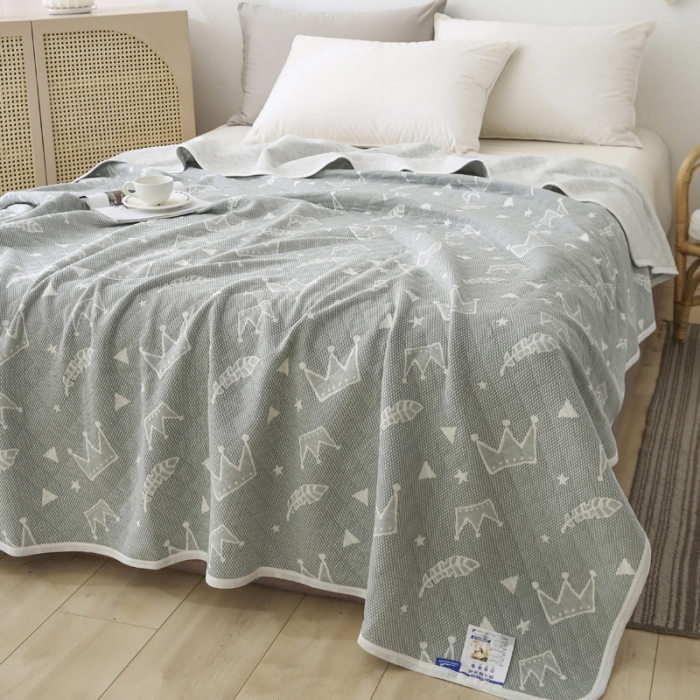 91家纺网 家纺一手货源 找家纺 （总）琪琪阁 2022新款针织棉提花夏被