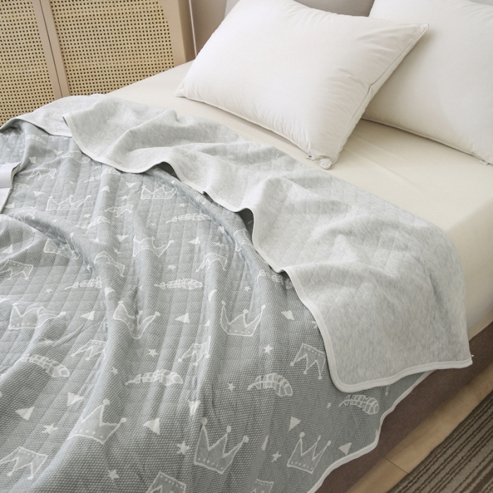 91家纺网 家纺一手货源 找家纺 （总）琪琪阁 2022新款针织棉提花夏被