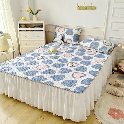 91家纺网 家纺一手货源 找家纺 （总）纽缦 2023新款乳胶床裙三件套