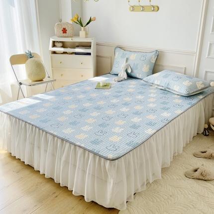 91家纺网 家纺一手货源 找家纺 （总）纽缦 2023新款乳胶床裙三件套