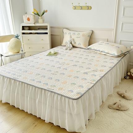 91家纺网 家纺一手货源 找家纺 （总）纽缦 2023新款乳胶床裙三件套